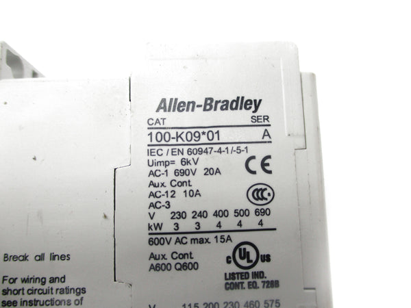 ALLEN BRADLEY 100-K09D01 SER. A 110/120V NSNP