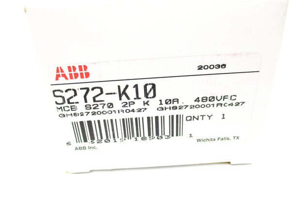 ABB GHS2720001R0427 S272-K10 480VAC 10A NSMP