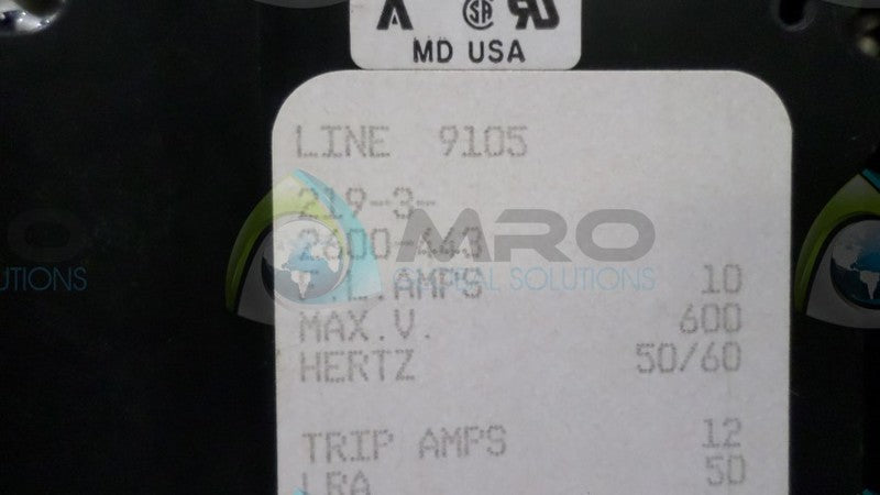 AIRPAX 219-3-2600-443 CIRCUIT BREAKER  NSNP
