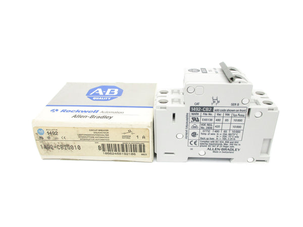 ALLEN BRADLEY 1492-CB2G010 SER. B 480VAC 1A NSMP
