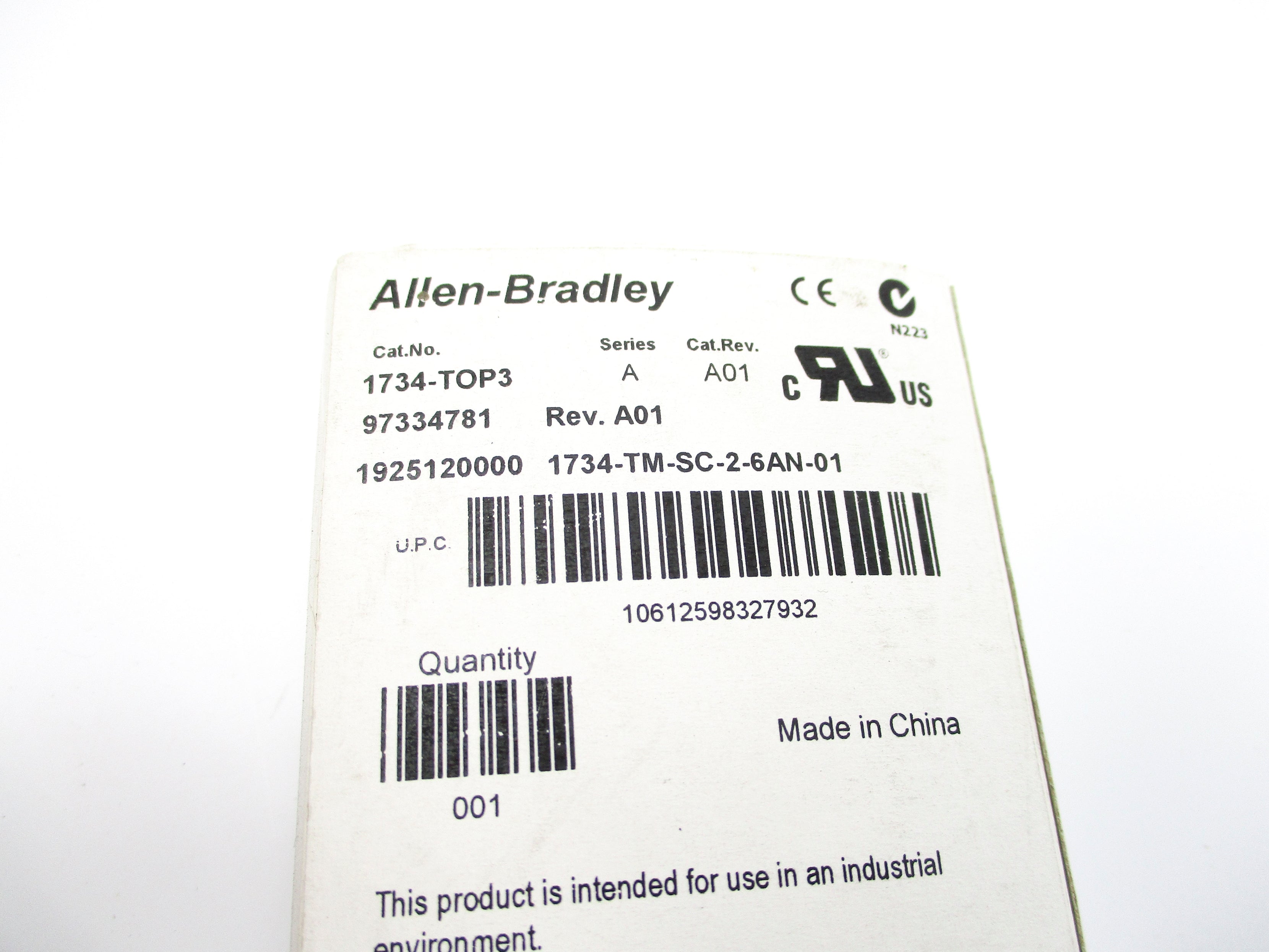 ALLEN BRADLEY 1734-TOP3 SER. A (WH) NSMP