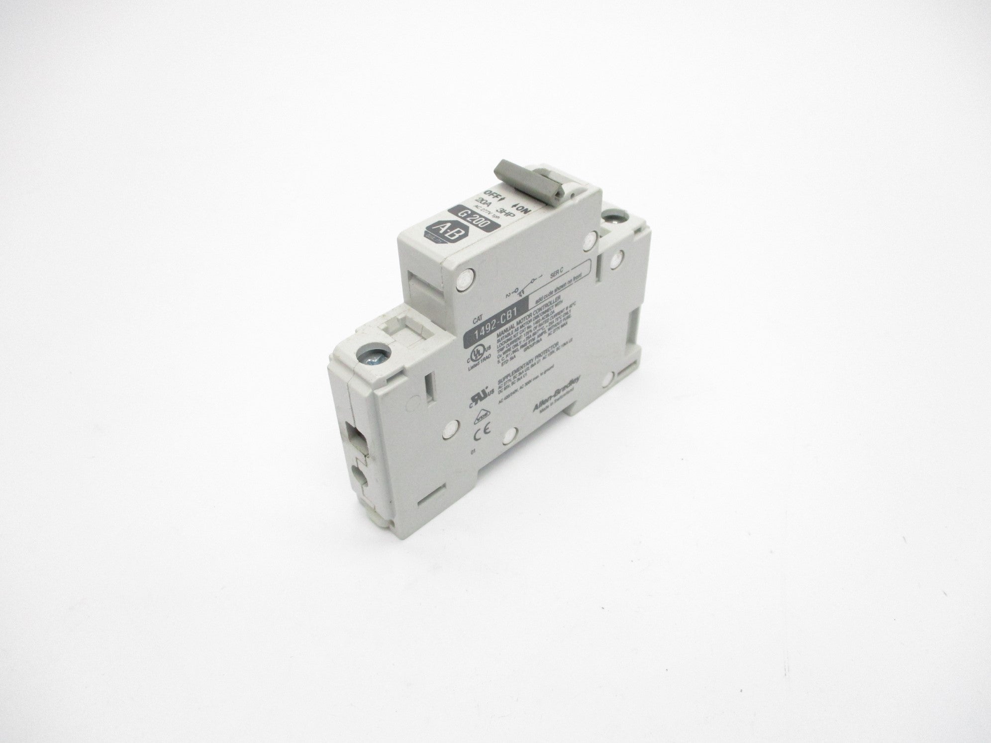 ALLEN BRADLEY 1492-CB1G200 SER. B 277VAC 20A NSNP