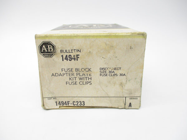 ALLEN BRADLEY 1494F-C233 SER. A (BK/YL) NSMP