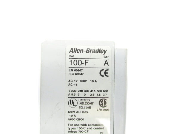 ALLEN BRADLEY 100-FA40 SER. A 600VAC 10A NSNP