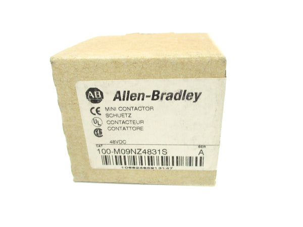 ALLEN BRADLEY 100-M09NZ4831S SER. A 48VDC (BR/WH) NSMP