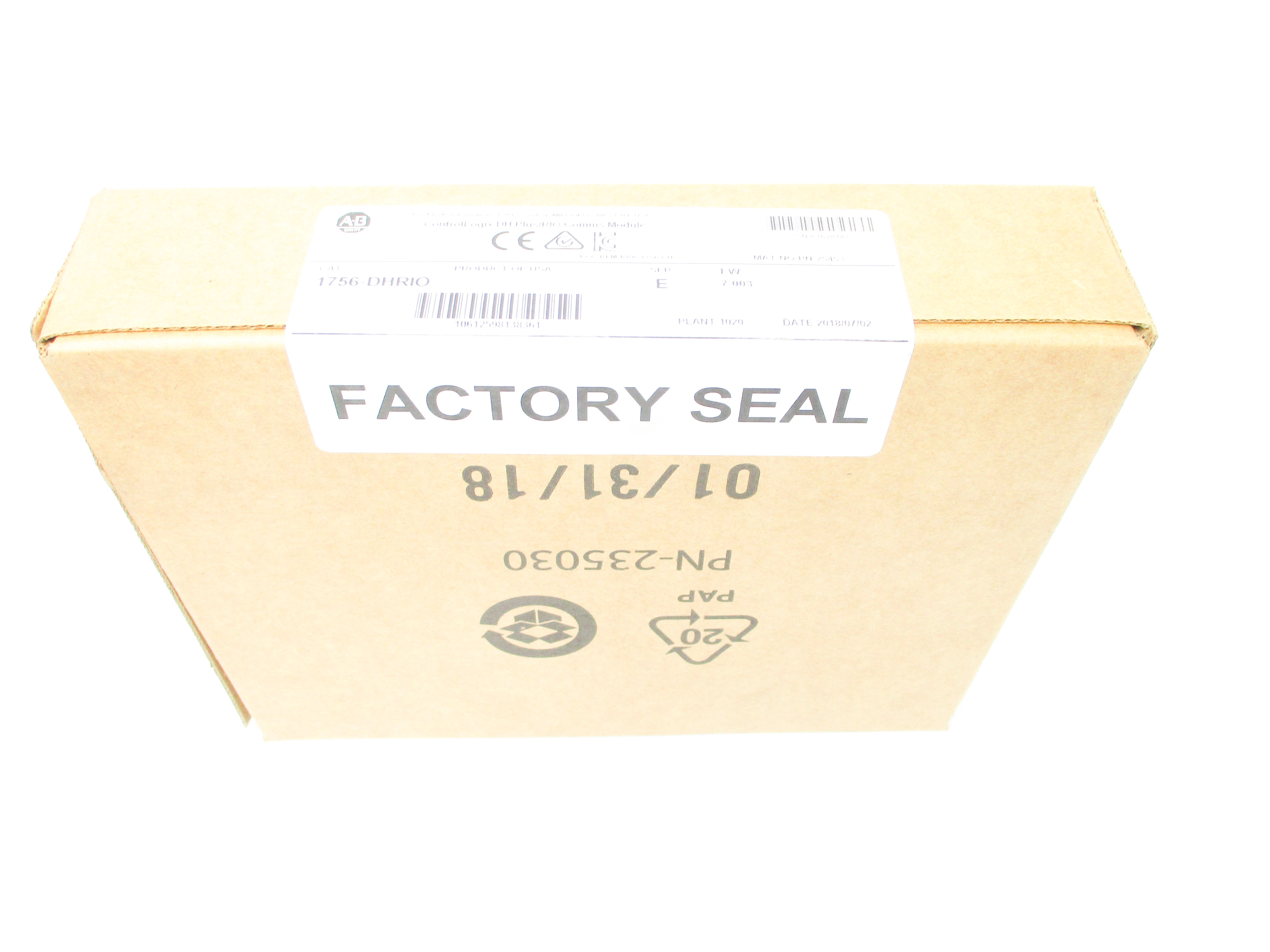 ALLEN BRADLEY 1756-DHRIO SER. E F/W 7.003 DATE: 2018 NSFS