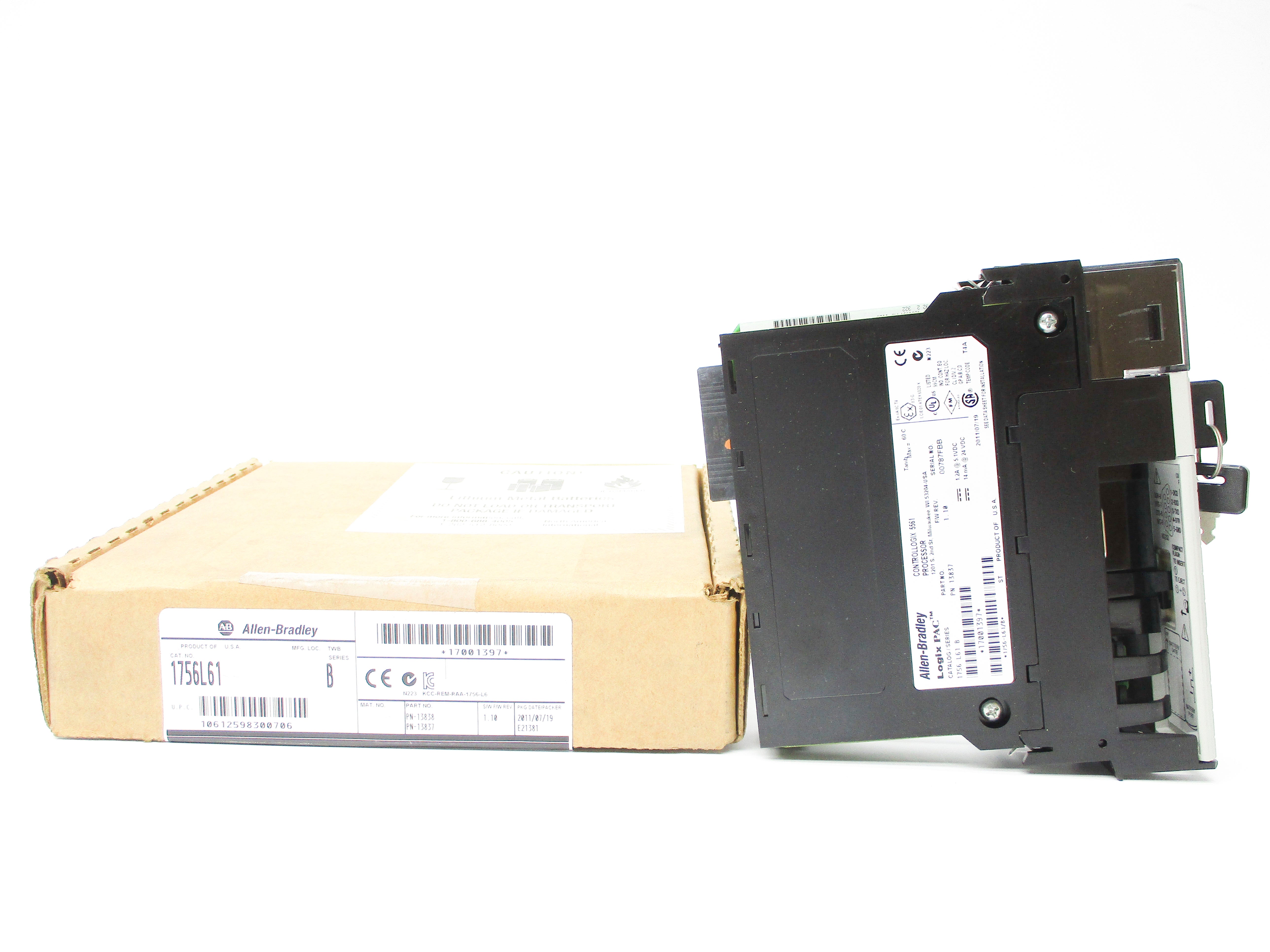 ALLEN BRADLEY 1756-L61 SER. B F/W 1.10 NSMP