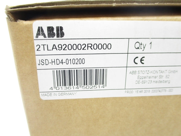 ABB 2TLA920002R0000 JSD-HD4-010200 NSMP