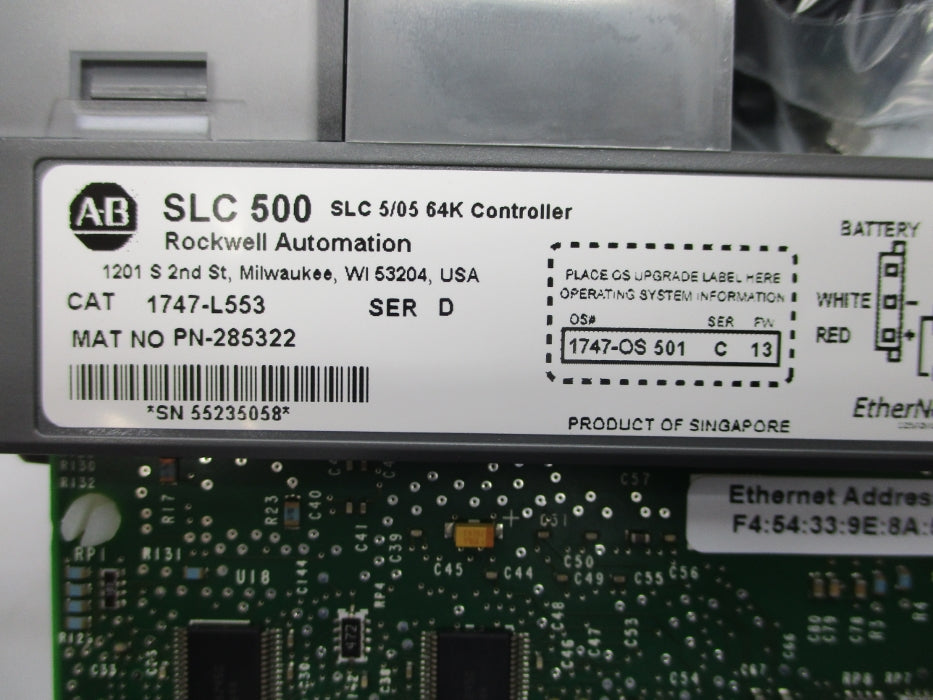 ALLEN BRADLEY 1747-L553 SER. D F/W 13 NSNP