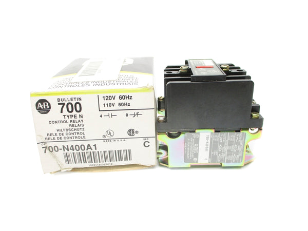 ALLEN BADLEY 700-N400A1 SER. C 110/120V 60A (BK/YL) NSMP
