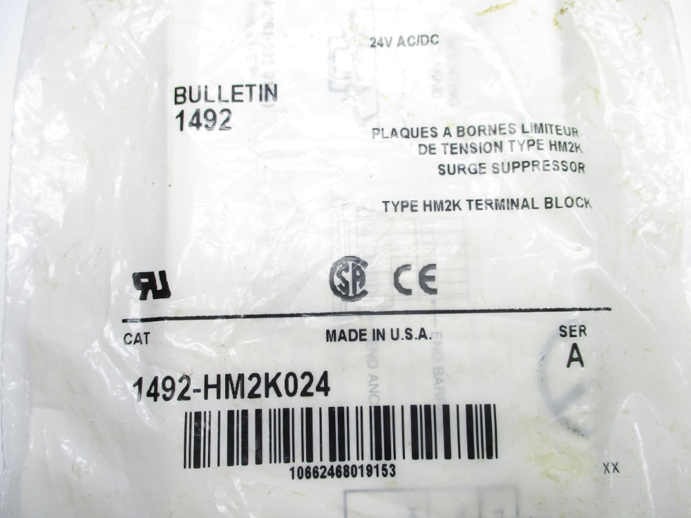 ALLEN BRADLEY 1492-HM2K024 SER. A NSMP