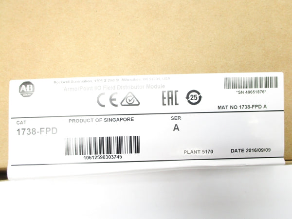 ALLEN BRADLEY 1738-FPD SER. A DATE: 2016 NSFS