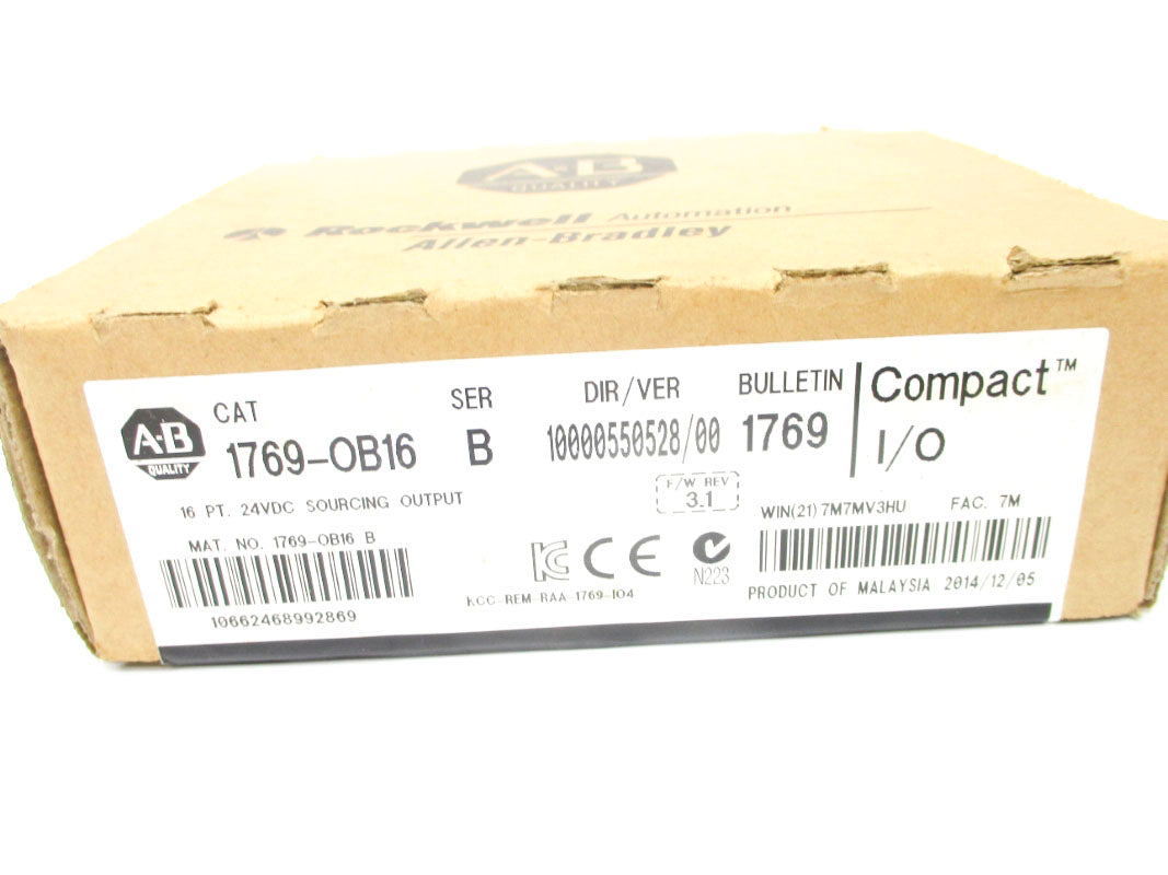 ALLEN BRADLEY 1769-OB16 SER. B F/W 3.1 24VDC NSMP