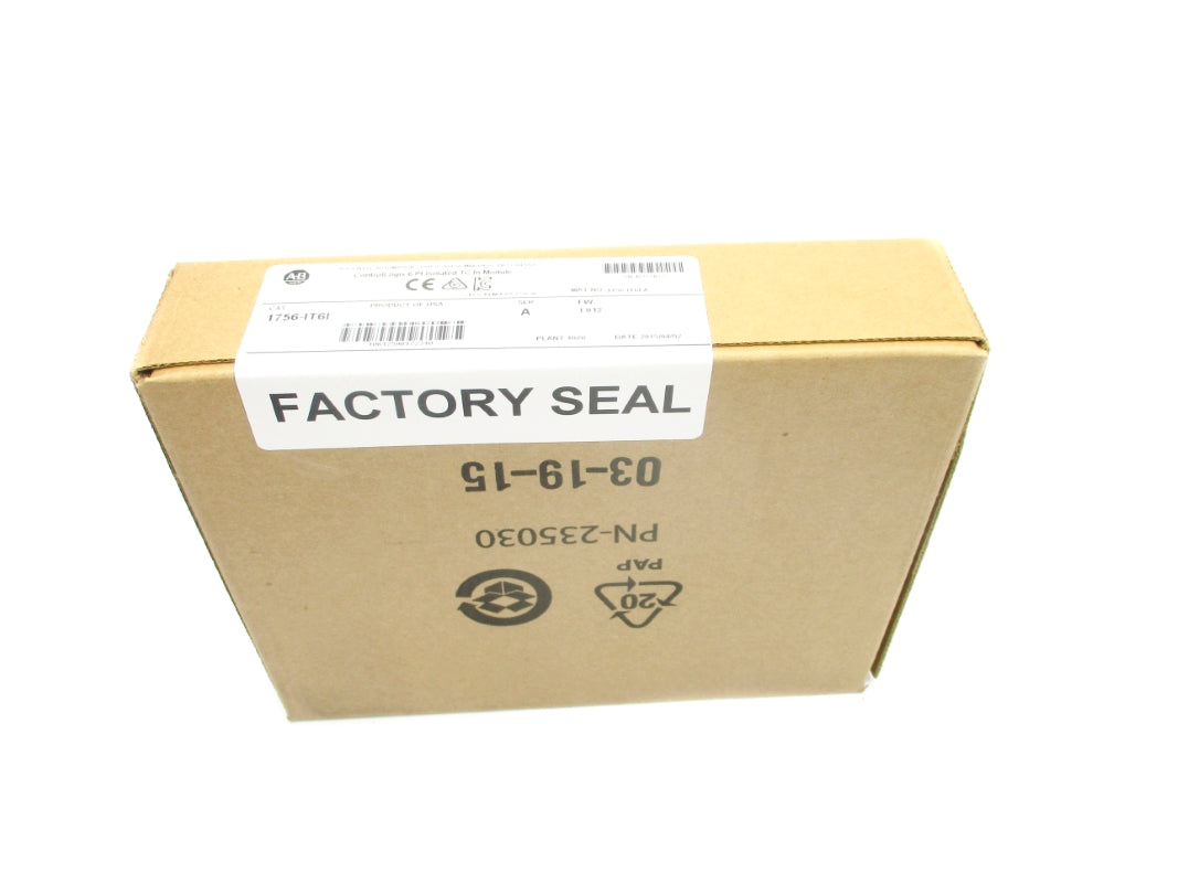 ALLEN BRADLEY 1756-IT6I SER. A F/W 1.012 DATE: 2015 NSFS