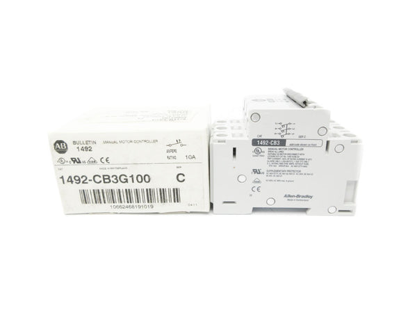 ALLEN BRADLEY 1492-CB3G100 SER. C 480VAC 10A NSMP