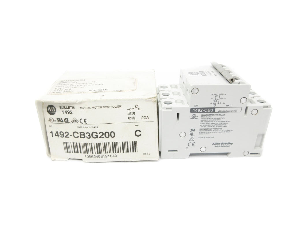 ALLEN BRADLEY 1492-CB3G200 SER. C 277VAC 20A NSMP