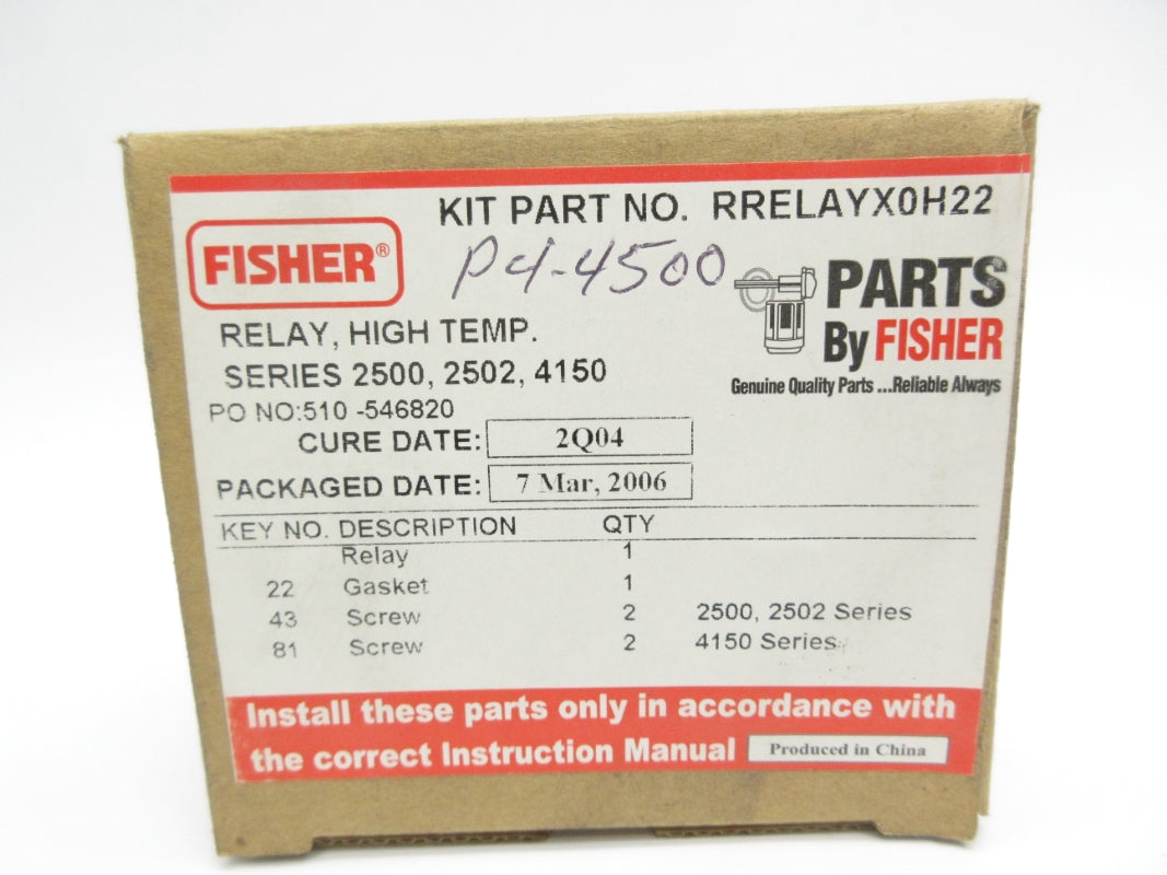 FISHER RRELAYX0H22 NSMP