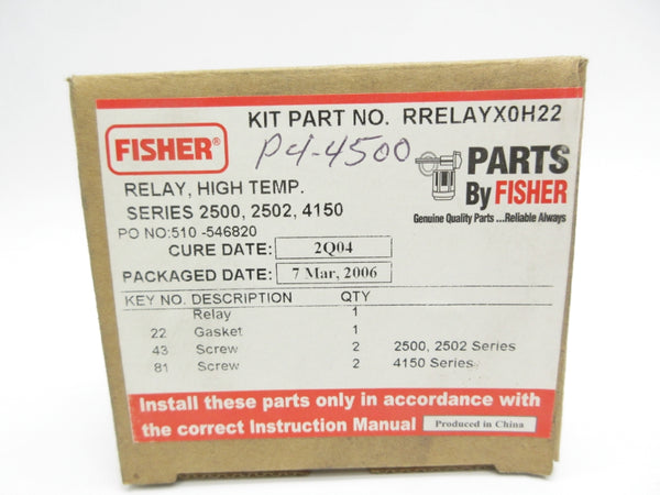 FISHER RRELAYX0H22 NSMP
