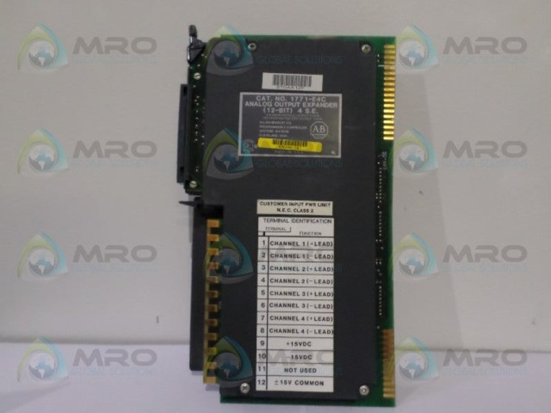 ALLEN BRADLEY 1771-E4C ANALOG OUTPUT EXPANDER  UNMP