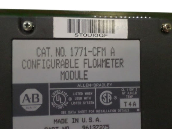 ALLEN BRADLEY 1771-CFM SER. A F/W A  UNMP