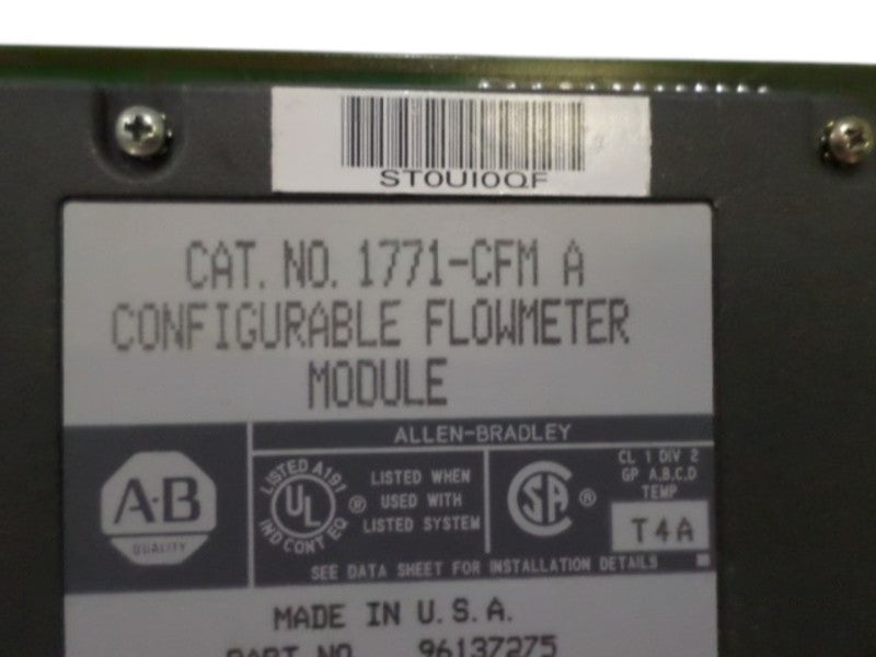 ALLEN BRADLEY 1771-CFM SER. A F/W A  UNMP