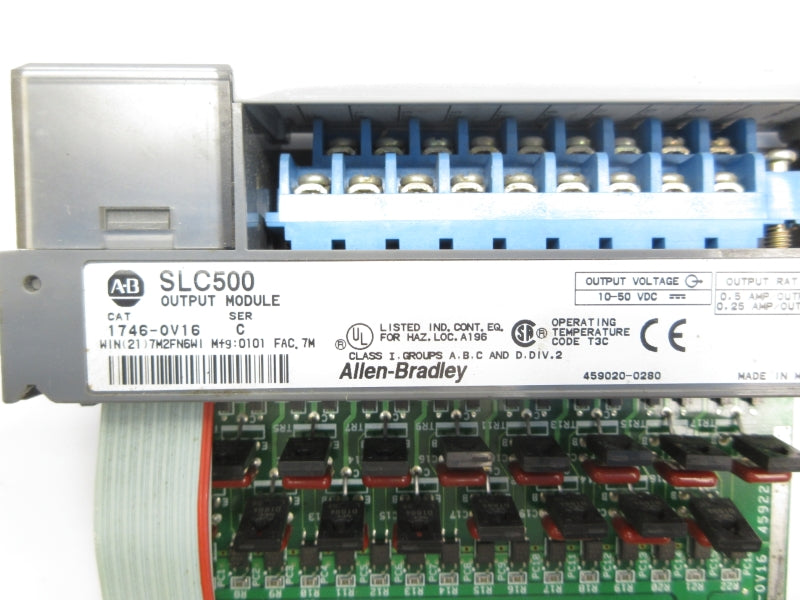 ALLEN BRADLEY 1746-OV16 SER. C 10-50VDC 0.5A UNMP