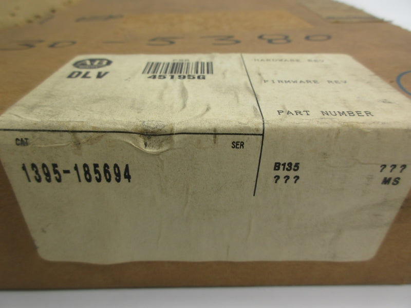 ALLEN BRADLEY 1395-185694 170095 REV. 13/17 NSMP