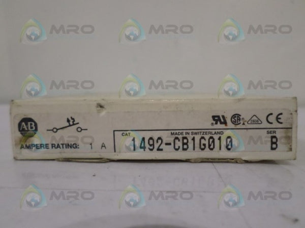 ALLEN BRADLEY 1492-CB1G010 SER. B CIRCUIT BREAKER 1A  NSMP