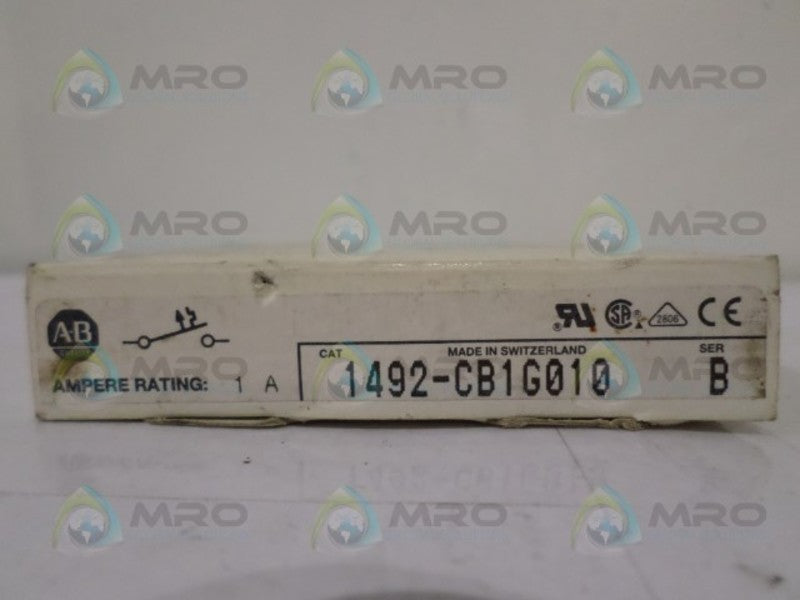 ALLEN BRADLEY 1492-CB1G010 SER. B CIRCUIT BREAKER 1A  NSMP