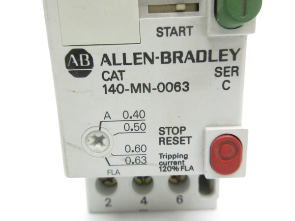 ALLEN BRADLEY 140-MN-0063 SER. C 0.40-0.63A NSNP
