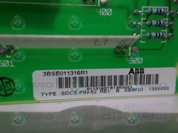 ABB 3BSE011316R1 SDCS-PIN-52 MEASUREMENT CARD NSNP