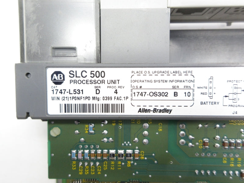 ALLEN BRADLEY 1747-L531 SER. D F/W 10 (NO KEY) UNMP