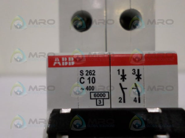 ABB S262-C10 CIRCUIT BREAKER 10A NSNP