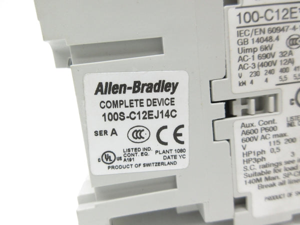 ALLEN BRADLEY 100S-C12EJ14C SER. A 24VDC 32A NSNP