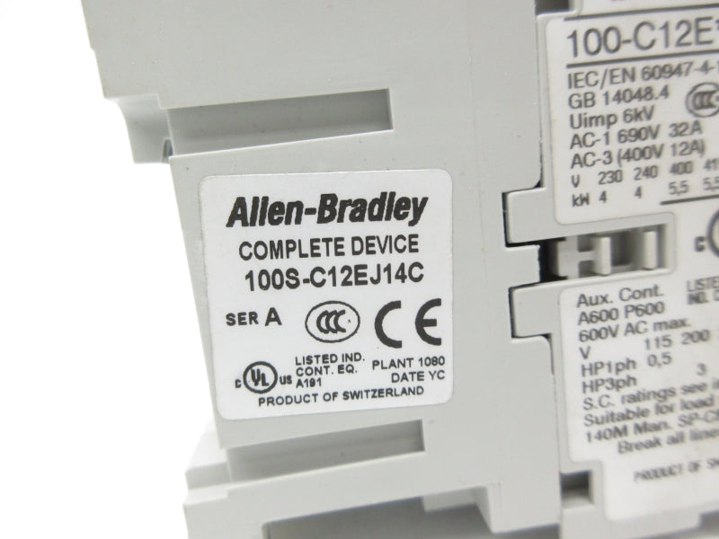 ALLEN BRADLEY 100S-C12EJ14C SER. A 24VDC 32A NSNP
