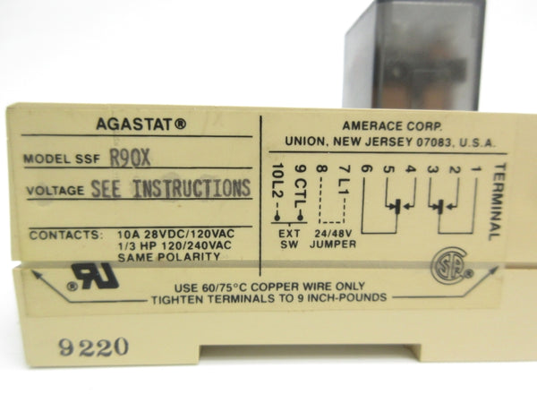 AGASTAT SSFR90X 120/240VAC 10A UNMP