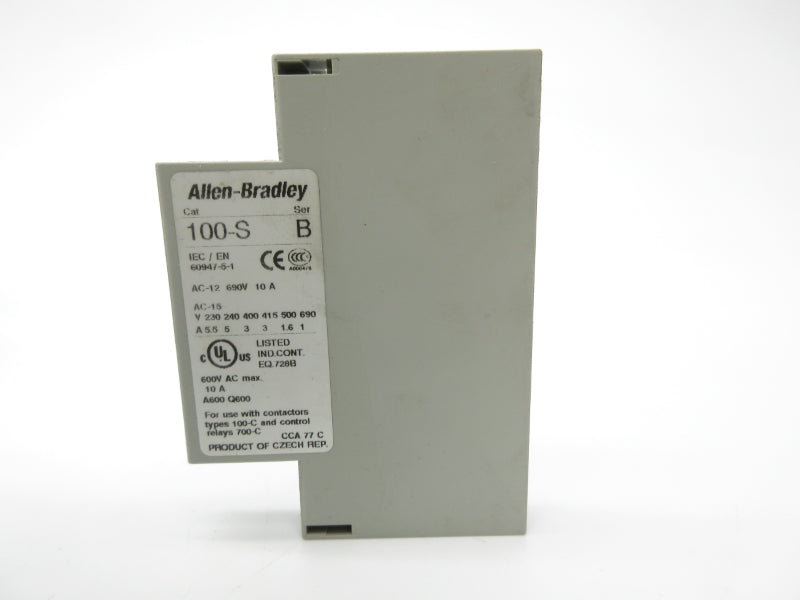 ALLEN BRADLEY 100-SB01 SER. B 690V 10A NSNP