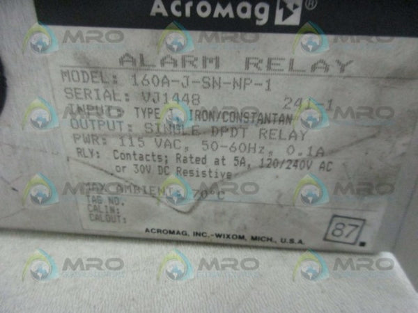 ACROMAG 160A-J-SN-NP-1 ALARM RLEAY  UNMP