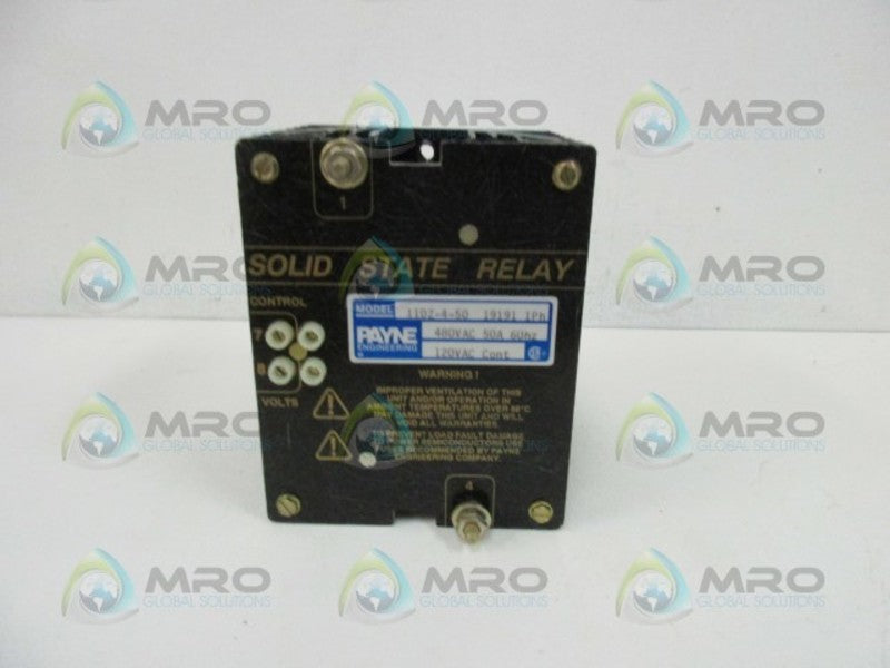 PAYNE ENGINEERING 11DZ-4-50 SOLID STATE RELAY  UNMP