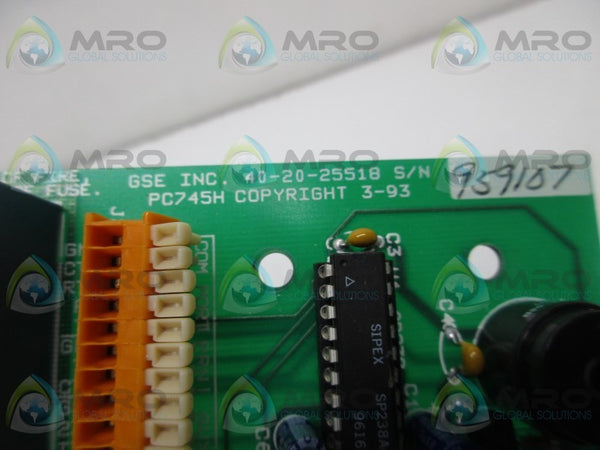 GSE PC745H-40-20-25518 CIRCUIT BOARD CARD  UNMP
