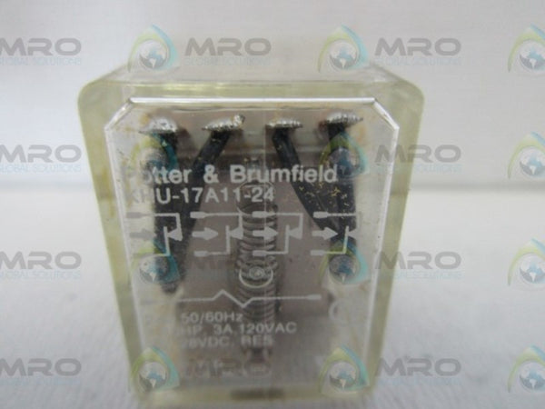 POTTER & BRUMFIELD KHU-17A11-24 RELAY 24V  NSNP