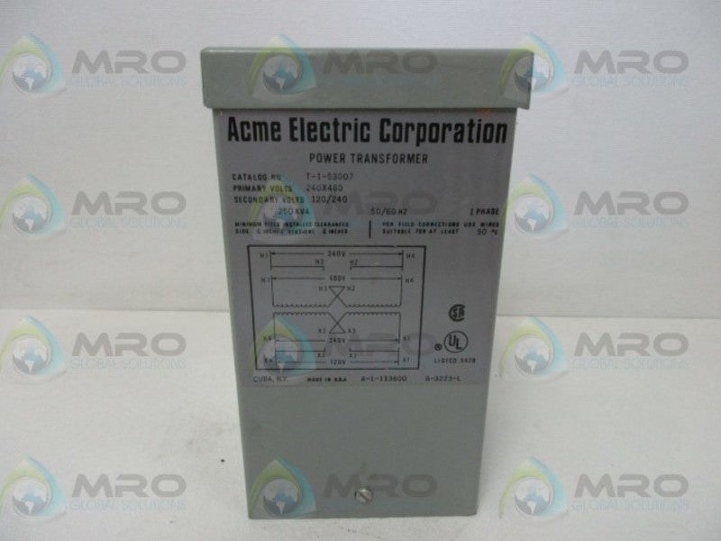 ACME ELECTRIC T-1-53007 POWER TRANSFORMER  NSMP