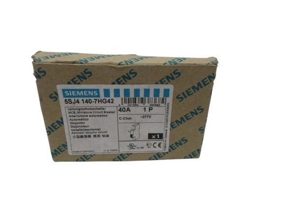 SIEMENS 5SJ4140-7HG42 CIRCUIT BREAKER  NSMP