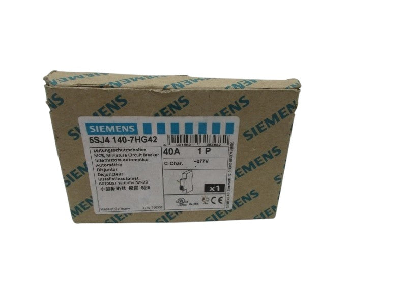 SIEMENS 5SJ4140-7HG42 CIRCUIT BREAKER  NSMP