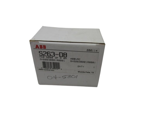 ABB S263-D8 CIRCUIT BREAKER  NSMP