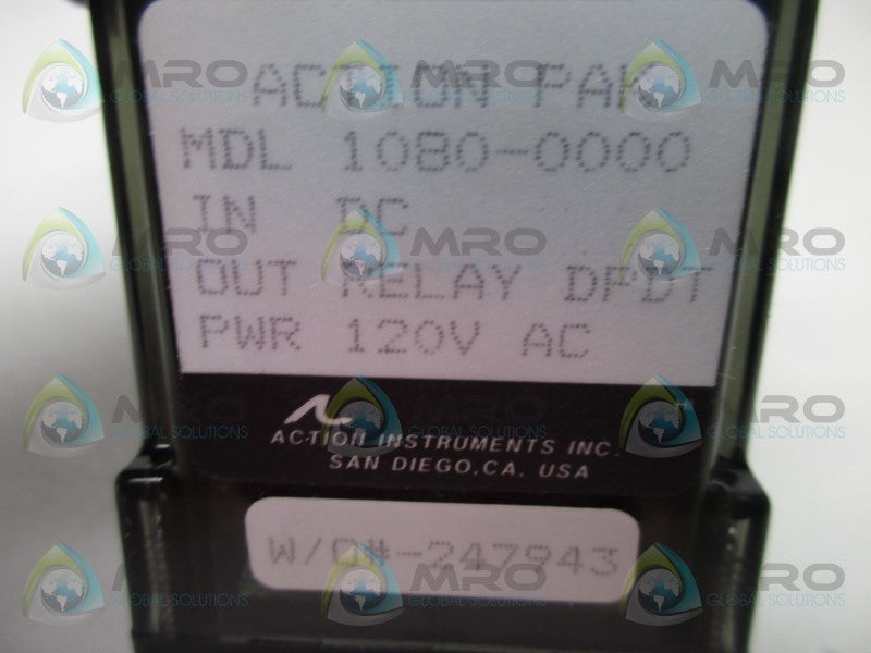 ACTION INSTRUMENTS MDL1080-0000 RELAY  NSMP