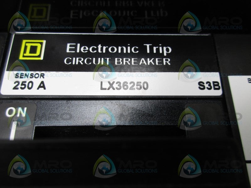 SQUARE D LX36250 ELECTRONIC TRIP CIRCUIT BREAKER  NSMP