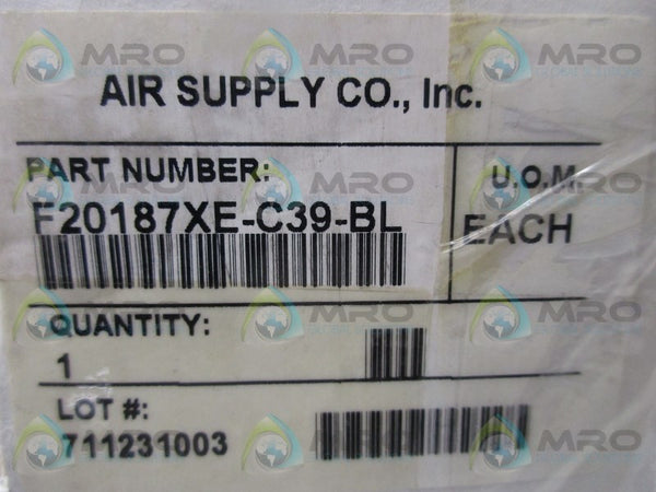 AIR SUPPLY CO. F20187XE-C39-BL FILTER  NSMP