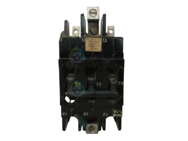 AIRPAX LM-3101 3 POLE 210 VAC CIRCUIT BREAKER UNMP