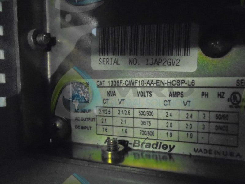 ALLEN BRADLEY 1336F-CNF10-AA-ENHCSP-L6  NSMP